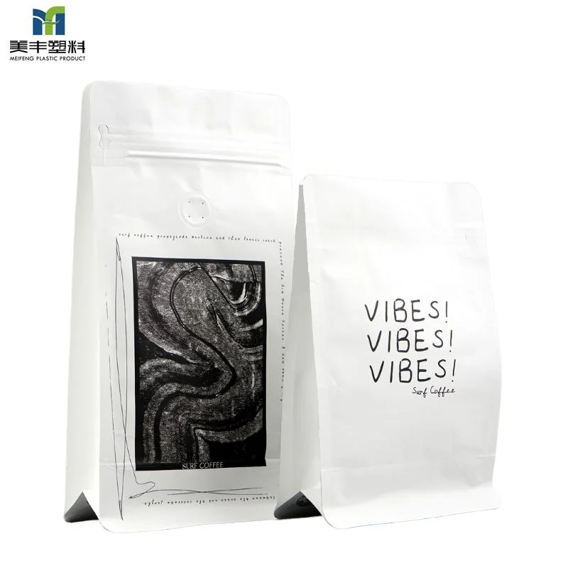 Dried Food Coffee Tea Snack Candy Custom Printed Plastic Laminated Packaging Kraft Paper Bag