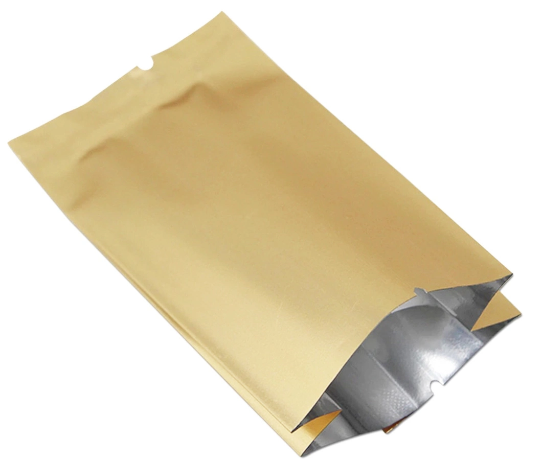 Custom Printing Golden Heat Seal Side Gusset Plastic Packaging Bag Moisture Proof Coffee Bag