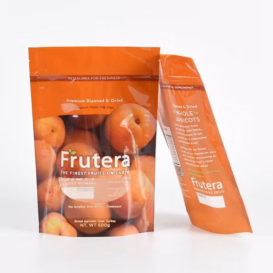 Digital Printing Customized Laminated Plastic Packaging Bag Doypack Stand up Pouch Bag with Zipper Nut Packaging Bags