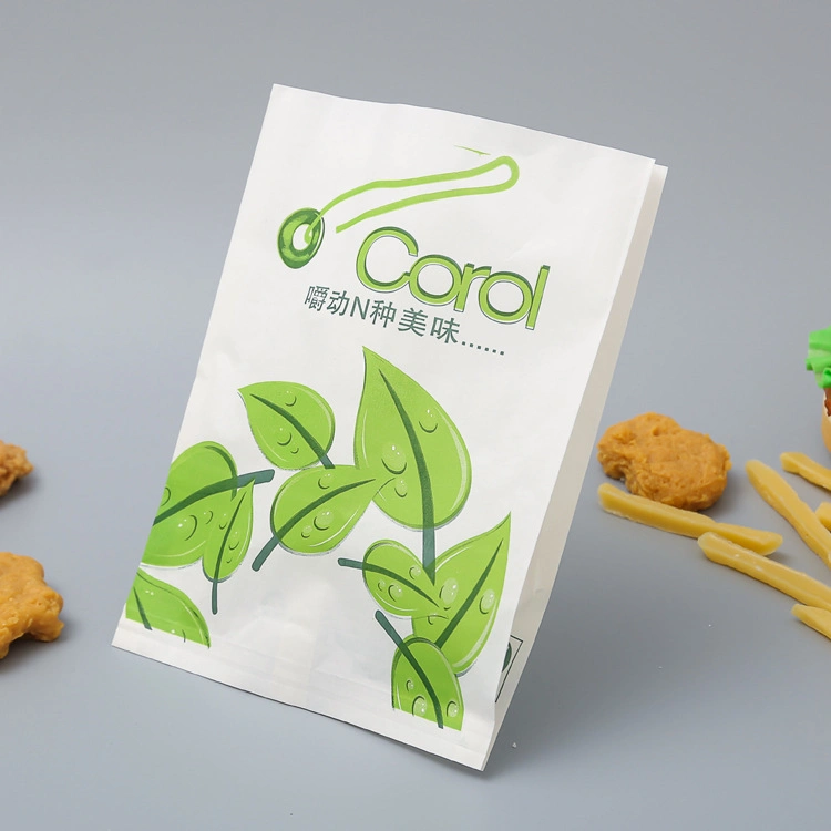 Eco-Friendly Oil-Proof Wax Paper Bag Snack Potato Chips