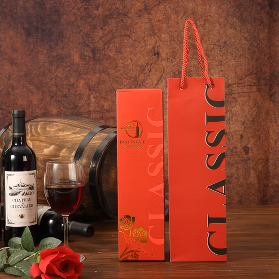 Sacos de vinho Sacos de papel por atacado Sacos de papel ecologicamente corretos personalizados para garrafas de vinho