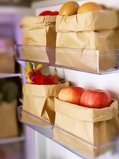 Sanduíche à prova de gordura impresso personalizado de grau alimentício Embalagem de cachorro-quente Saco de papel kraft marrom ou branco